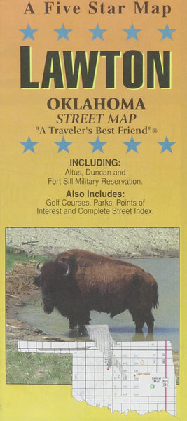 Lawton : Oklahoma : street map Five Star Maps Inc