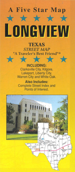 Longview : Texas : street map Five Star Maps Inc