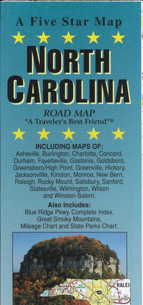 North & South Carolina State Map Five Star Maps Inc