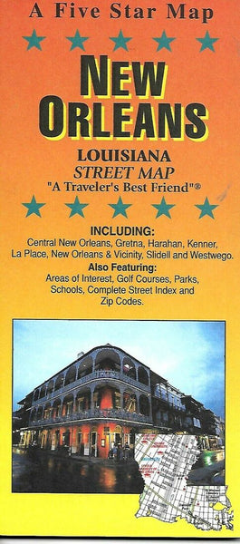 New Orleans, LA City Map Five Star Maps Inc