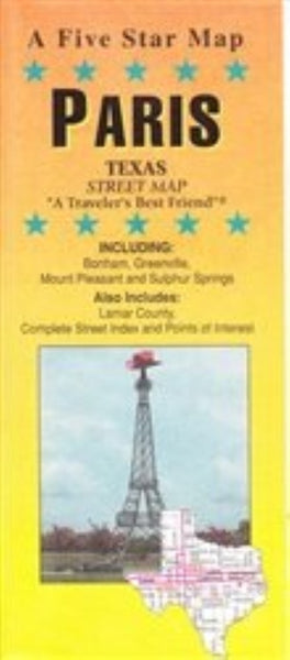 Paris : Texas : street map Five Star Maps Inc
