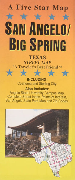 San Angelo/Big Spring : Texas : street map Five Star Maps Inc
