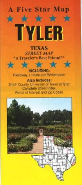 Tyler : Texas : street map Five Star Maps Inc