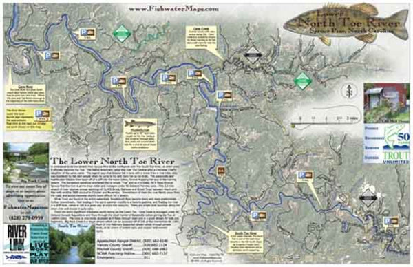 Lower North Toe Fishing Map Fishwater Maps