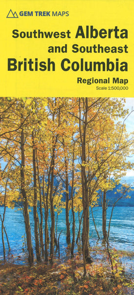 Southwest Alberta and Southeast British Columbia Regional Map Gem Trek