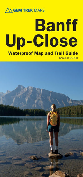 Banff, Up-Close Waterproof Map and Trail Guide Gem Trek