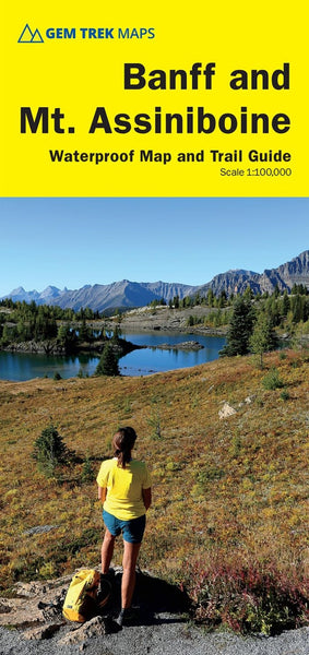 Banff & Mount Assiniboine Waterproof Map and Trail Guide Gem Trek
