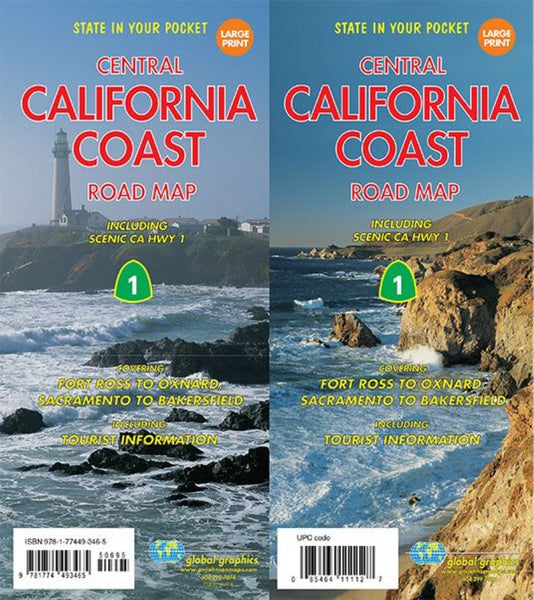 Central California coast road map Global Graphics