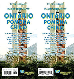 Detailed street map of Ontario : Pomona : Chino