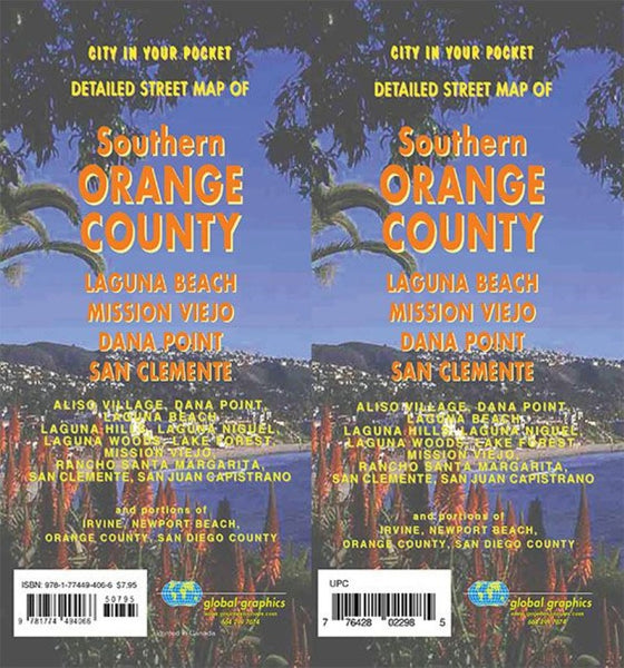 Orange County South / San Clemente / Laguna Beach, California Street Map Global Graphics