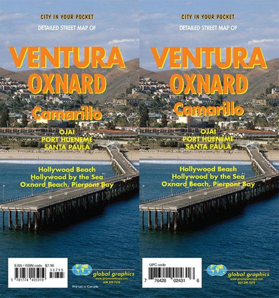 Ventura / Oxnard / Camarillo / Ojai Street Map Global Graphics
