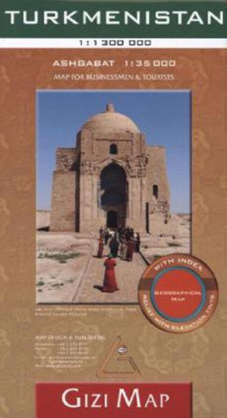 Turkmenistan Geographical Map (flat) GiziMap