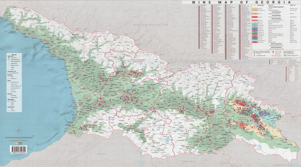 Georgia Wine Wall Map GeoLand