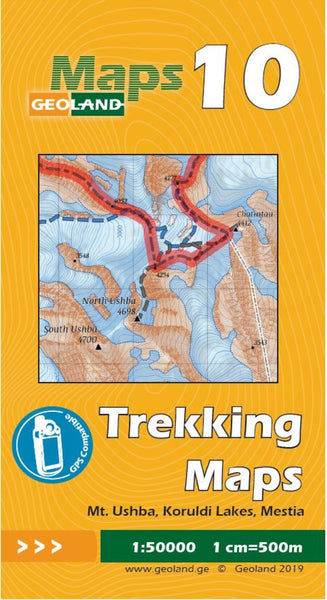 Mt. Ushba, Mestia - Georgia trekking map sheet 10 GeoLand