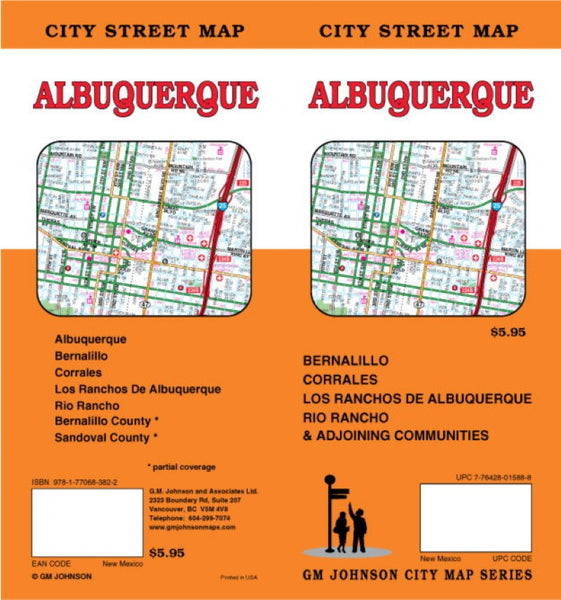 Albuquerque, New Mexico : city street map GM Johnson