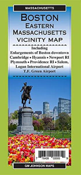 Boston / Eastern Massachusetts, Massachusetts Regional Map GM Johnson