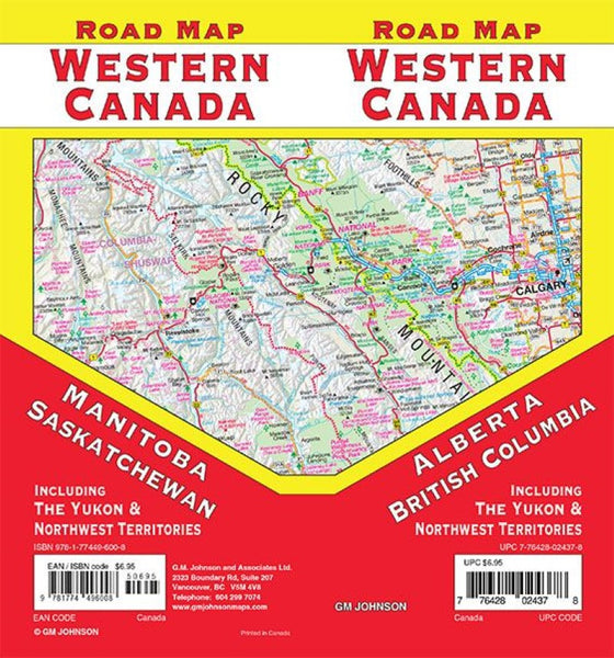 Western Canada Road Map GM Johnson