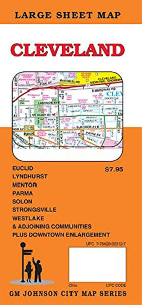 Cleveland, Ohio Street Map GM Johnson