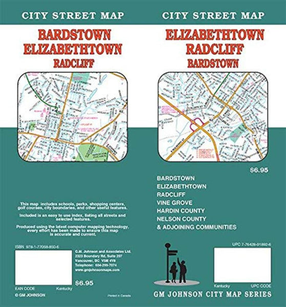 Elizabethtown : Radcliff : Bardstown : city street map = Bardstown : Elizabethtown : Radcliff : city street map GM Johnson