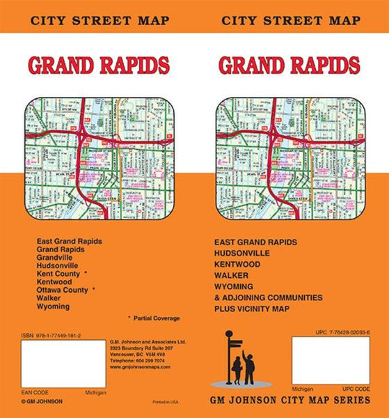Grand Rapids : city street map GM Johnson