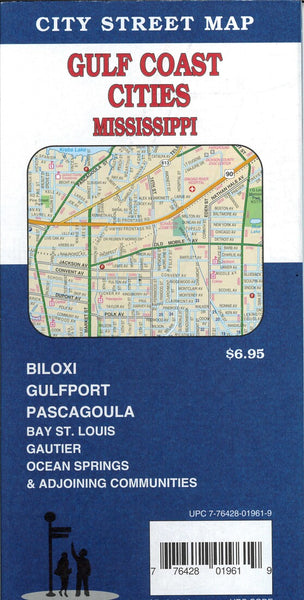 Gulf Coast Cities City Street Map GM Johnson