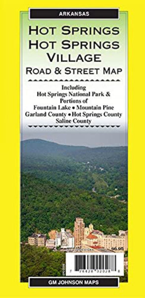 Hot Springs, Arkansas Road and Street Map GM Johnson