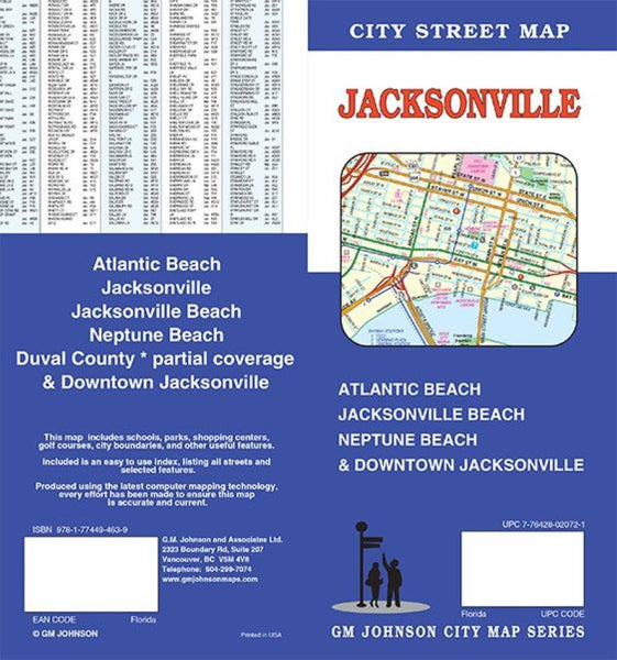 Jacksonville : City Street Map GM Johnson