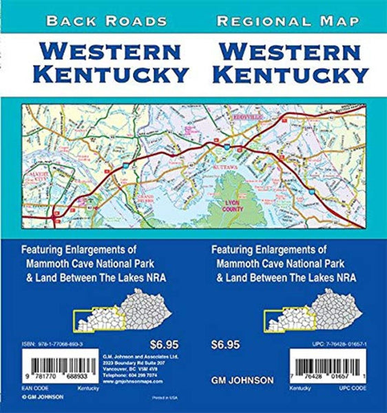 Western Kentucky : regional map = Western Kentucky : back roads GM Johnson