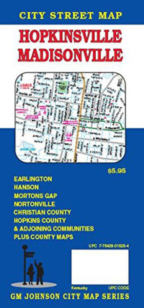Hopkinsville : Madisonville : city street map = Madisonville : Hopkinsville : city street map GM Johnson