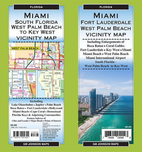 Miami, Florida Regional Map GM Johnson