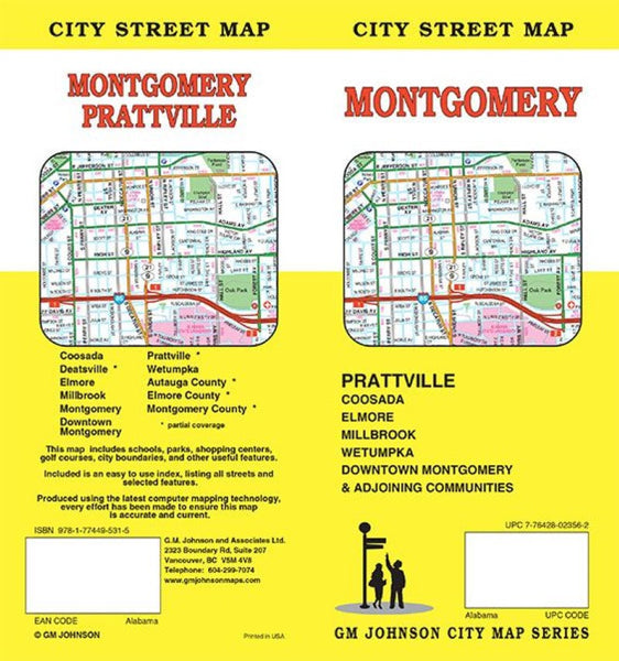 Montgomery : city street map = Montgomery : Prattville : city street map GM Johnson
