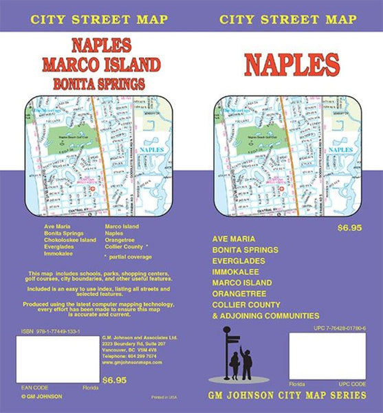 Naples : city street map = Naples : Marco Island : Bonita Springs : city street map GM Johnson