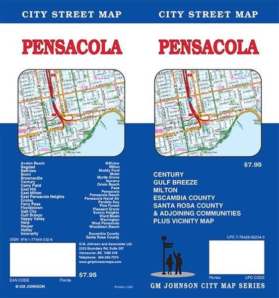 Pensacola : City Street Map GM Johnson