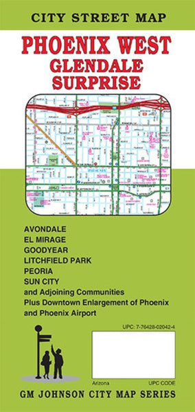 Phoenix West, Arizona City Street Map GM Johnson
