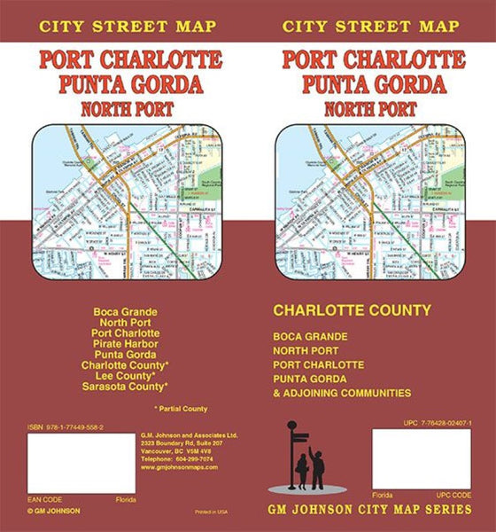 Port Charlotte : Punta Gorda : North Port : city street map GM Johnson