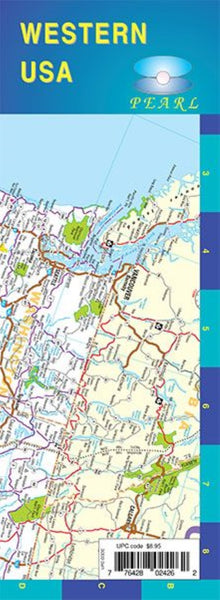 Western USA : pearl laminated map GM Johnson