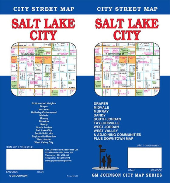 Salt Lake City: City Street Map GM Johnson