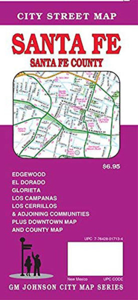 Santa Fe : Santa Fe County : city street map GM Johnson