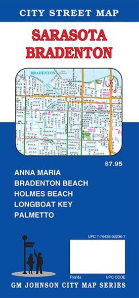 Sarasota and Bradenton, Florida Street Map GM Johnson