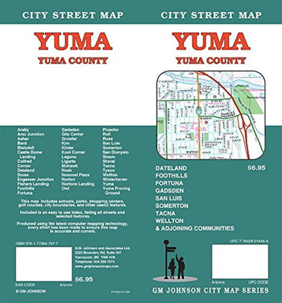 Yuma : Yuma County : city street map GM Johnson