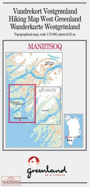 Maniitsoq hiking map Greenland Tourism