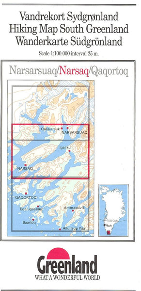 Narsaq hiking map Greenland Tourism