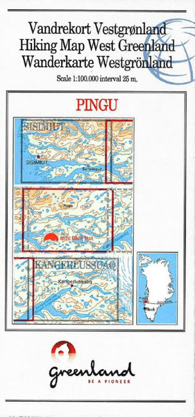 Pingu hiking map Greenland Tourism