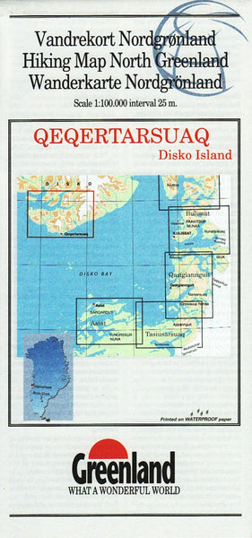 Qeqertarsuaq (south point of Disko Island) hiking map Greenland Tourism