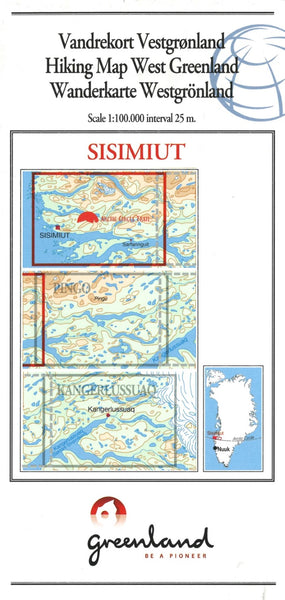 Sisimiut hiking map Greenland Tourism