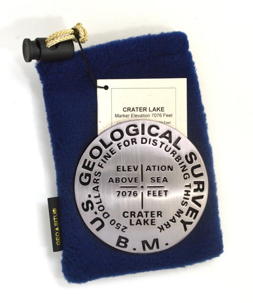 Crater Lake, Crater Lake National Park, Oregon benchmark paperweight Geo-Situ