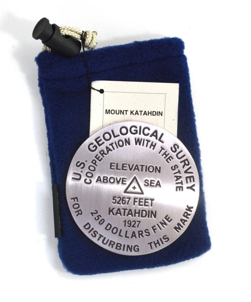 Mt. Katahdin, Baxter State Park and the Appalachian Trail, Maine paperweight Geo-Situ