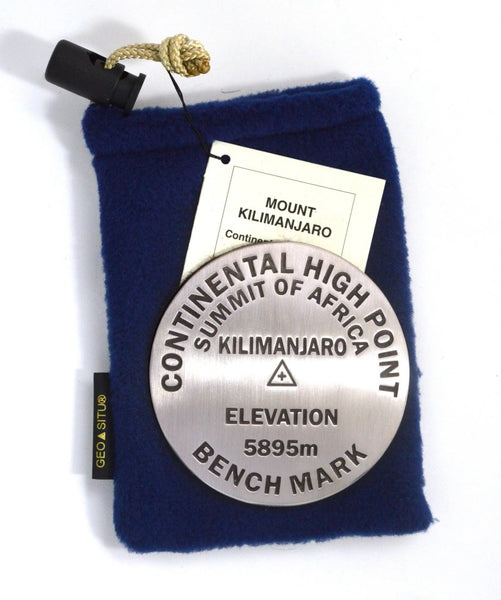 Mt. Kilimanjaro, Africa high point benchmark paperweight Geo-Situ