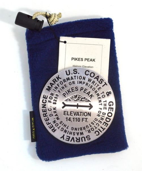 Pikes Peak, Colorado benchmark paperweight Geo-Situ