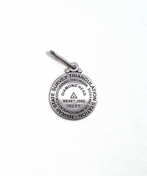 Diamond Head, Hawaii benchmark zipper pull Geo-Situ